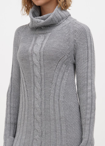 Сіра кежуал сукня сукня светр Sassofono однотонна