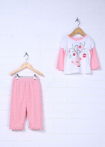 Розовая всесезон пижама (кофта, брюки) Koala Kids