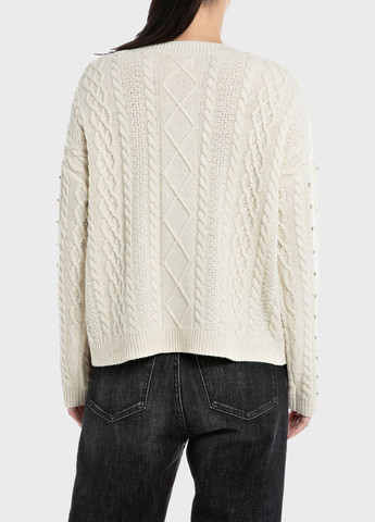 Белый демисезонный пуловер пуловер Replay