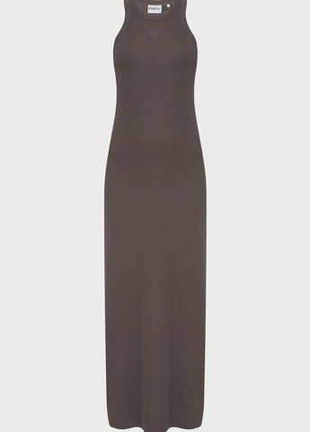 Коричневое кэжуал платье платье-майка PRPY однотонное