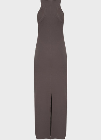 Коричневое кэжуал платье платье-майка PRPY однотонное