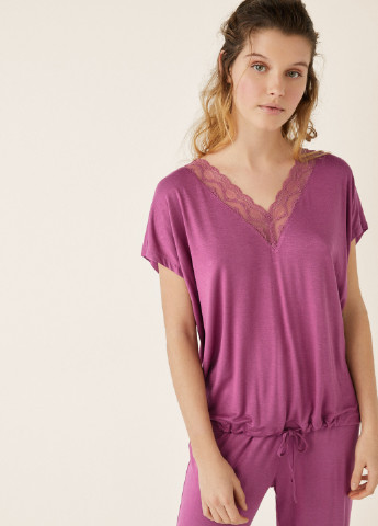 Світло-фіолетова всесезон піжама (футболка, штани) Women'secret