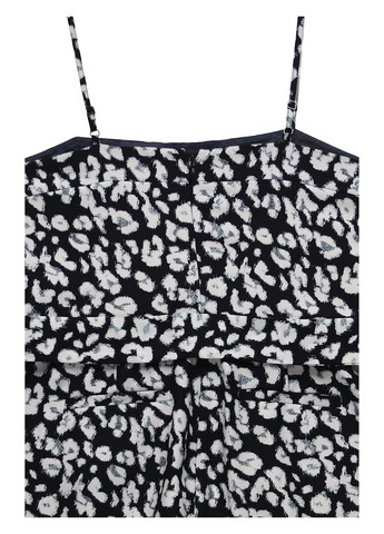 Комбинезон Banana Republic комбинезон-брюки леопардовый чёрно-белого кэжуал полиэстер