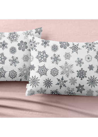 Євро комплект RANFORS ROSE SNOWFLAKES GREY (підковдра 200х220 см, простирадло 220х240 см, наволочка 2 шт 50х70 см) Cosas (251413630)