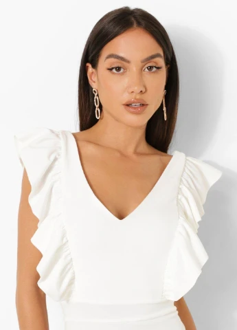 Белое платье Boohoo