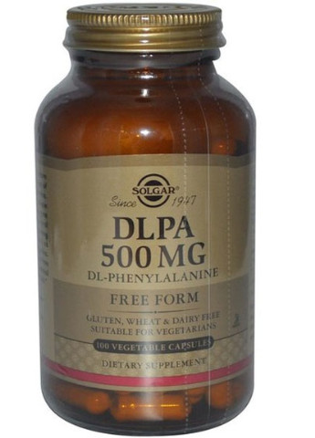 DLPA Free Form 500 mg 100 Veg Caps Solgar (256380104)