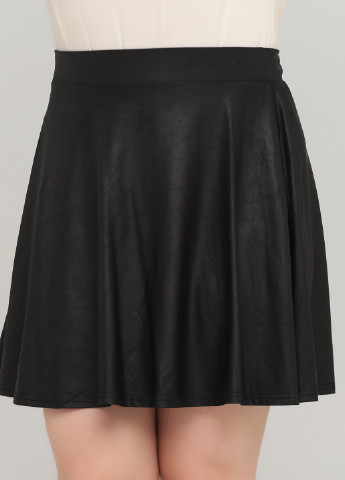 Черная кэжуал однотонная юбка F&F клешированная