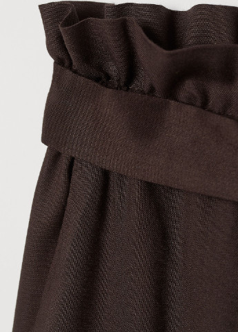 Темно-коричневые кэжуал летние зауженные брюки H&M