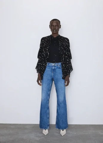 Чорна блуза Zara