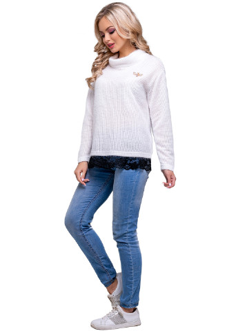 Белый демисезонный свитер ST-Seventeen