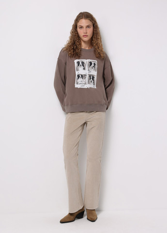 Кофейный свитшот Colin's рисунок без декора (368132952)