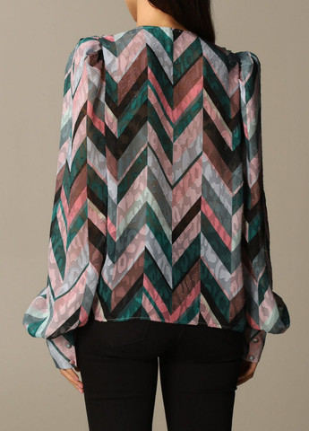 Комбинированная демисезонная блуза Pinko
