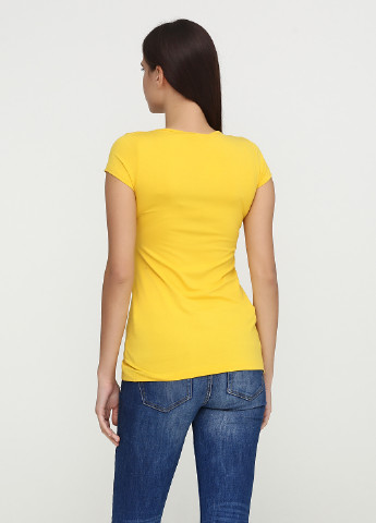 Желтая летняя футболка Eco Chic