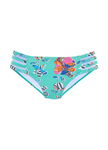Мятные купальные трусики-плавки с цветочным принтом Sunseeker