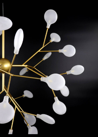 Люстра стельова LED на 36 лампочок H686 / 36-gd Золото 75х80х80 см. Handmade (234540162)