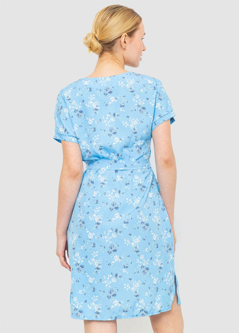 Голубое кэжуал платье Ager с цветочным принтом