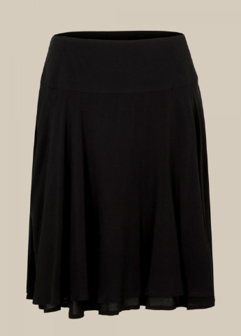 Черная кэжуал однотонная юбка Comma миди