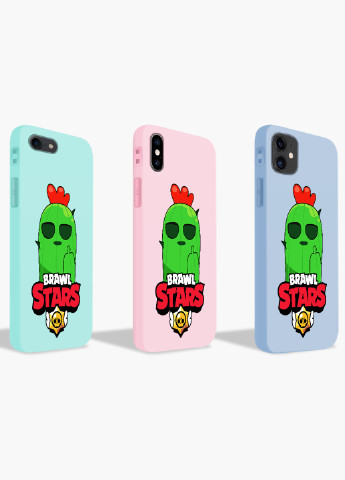 Чехол силиконовый Apple Iphone 6 Спайк Бравл Старс (Spike Brawl Stars) (6937-1013) MobiPrint (219283711)