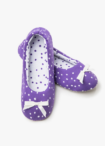 Фиолетовые тапочки Gepur с бантом