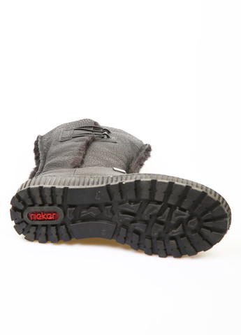 Черные зимние полусапоги Rieker