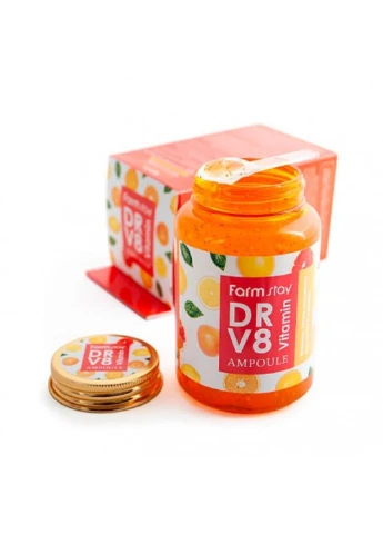Ампульная сыворотка с витаминами Dr-V8 Vitamin Ampoule 250 мл FarmStay (253384912)