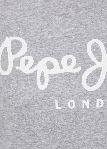 Серая футболка Pepe Jeans London