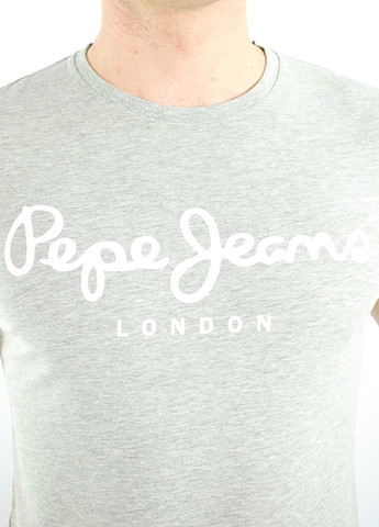 Сіра футболка Pepe Jeans London