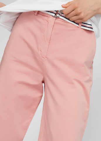 Светло-розовые кэжуал демисезонные чиносы, зауженные брюки Tommy Hilfiger