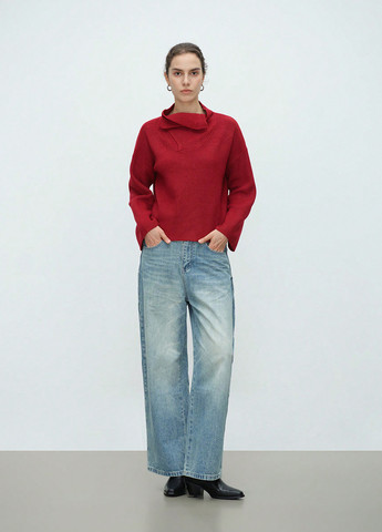 Червоний зимовий светр SHEIN