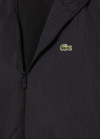 Чорна демісезонна куртка Lacoste