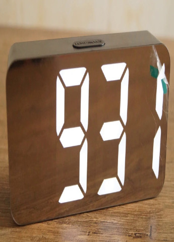 Настольные электронные зеркальные часы будильник (198461059) Белая подсветка Francesco Marconi (204146770)