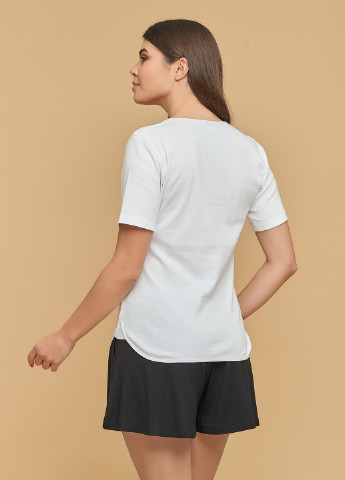 Белая всесезон футболка с коротким рукавом Mashsh