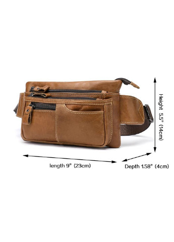 Мужская кожаная сумка 23х13,5х3 см Vintage (252130505)