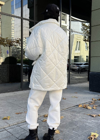 Біла зимня зимова куртка біла Jadone Fashion