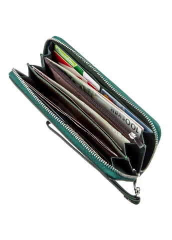 Жіночий шкіряний гаманець-клатч 9х18,5 см st leather (229460265)