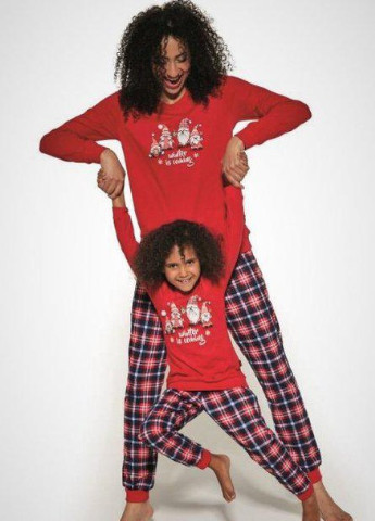 Темно-червона пижама женская футболка 7671-21-279 краснй Cornette