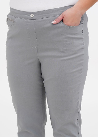 Серые кэжуал демисезонные зауженные брюки Long Island