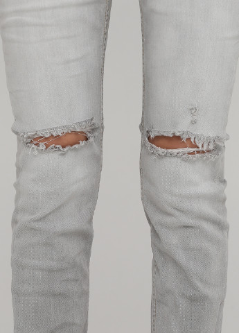 Серые демисезонные скинни джинсы Reign