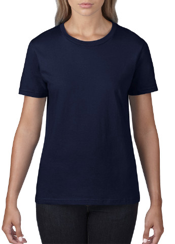 Грифельно-синя літня футболка Gildan