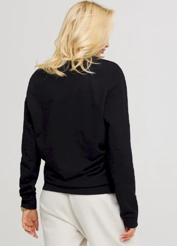 Чорний свитшот женский oversize /no flis/ YAPPI (254658751)
