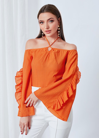 Оранжевая блуза SHEIN