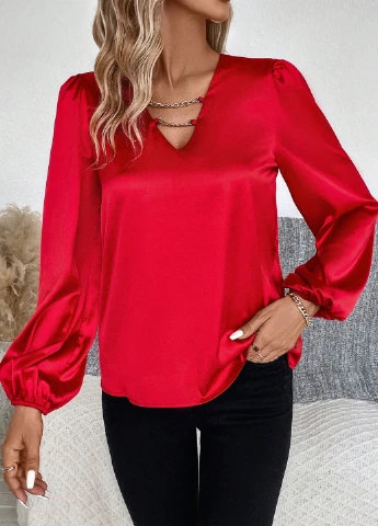 Красная блуза SHEIN