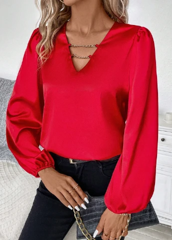 Красная блуза SHEIN