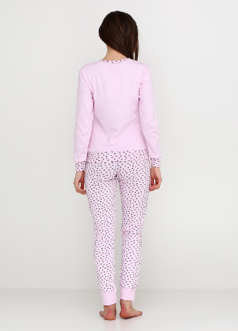 Светло-розовый демисезонный комплект (лонгслив, брюки) Bahar