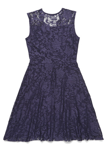 Темно-синее кэжуал, коктейльное платье клеш Anna Field однотонное