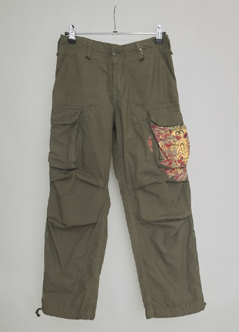 Зеленые кэжуал демисезонные прямые брюки Mandarino