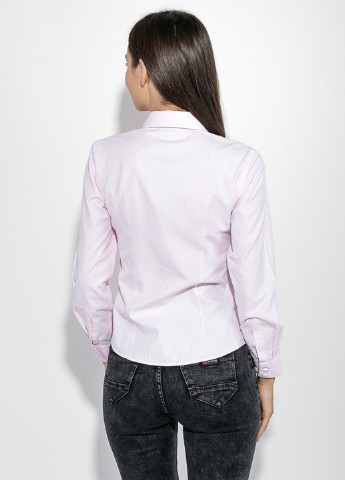 Светло-розовая классическая рубашка однотонная Time of Style