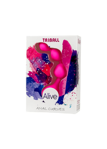 Анальные шарики Triball Pink, силикон, макс. диаметр 2см Alive (254152067)