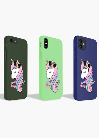 Чохол силіконовий Apple Iphone 7 Єдиноріг (Unicorn) Білий (17361-1391) MobiPrint (219507738)
