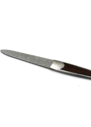 Сапфірова пилка для нігтів з металевою ручкою і дерев'яною вставкою, 12см 90153 SPL (252520338)
